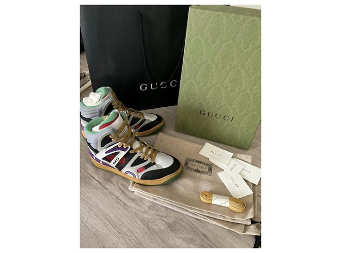 Sneakers Gucci in pelle bianca Bianco - vista 8