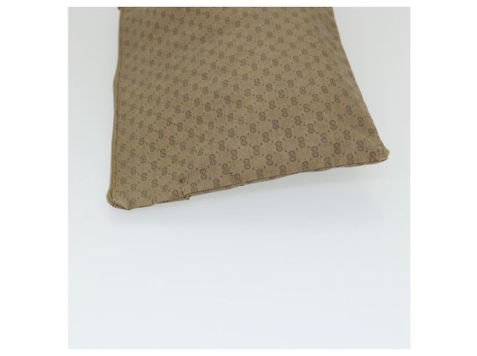 GUCCI GG PLUS Canvas Clutch Bag PVC Leder 2Set Beige Auth ti1279 - Ansicht 4