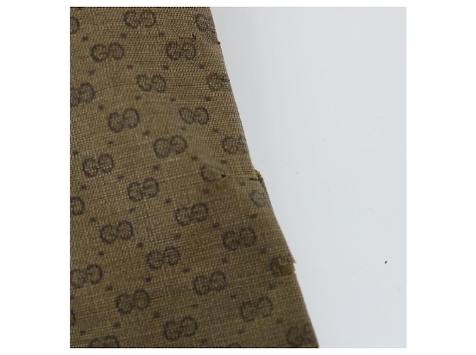 GUCCI GG PLUS Canvas Clutch Bag PVC Leder 2Set Beige Auth ti1279 - Ansicht 8
