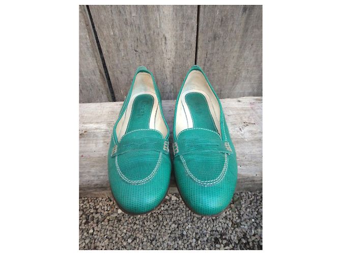Mocassini Carel Carl verde chiaro pelle 36 - vista 5
