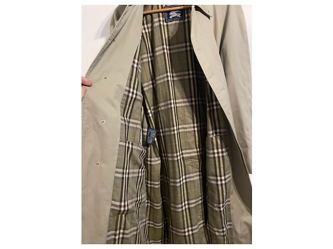 Trench Burberry Beige in Cotone - vista 3
