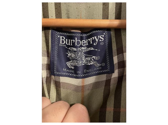 Trench Burberry Beige in Cotone - vista 5