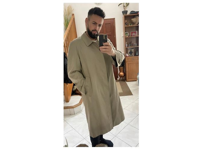 Trench Burberry Beige in Cotone - vista 6