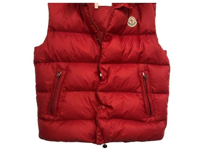 Moncler Daunenweste Rot Nylon - Ansicht 5