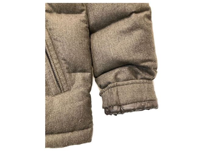 Moncler Enèvre Brown Wool Coat Men - view 10