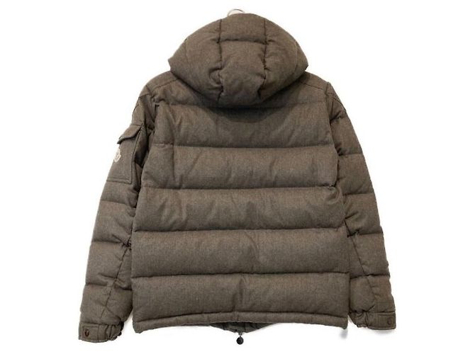 Moncler Enèvre Brown Wool Coat Men - view 2