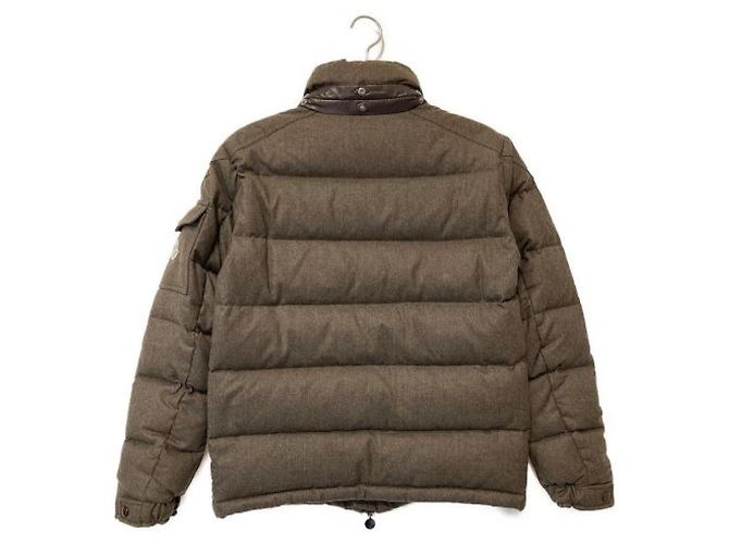 Moncler Enèvre Brown Wool Coat Men - view 4