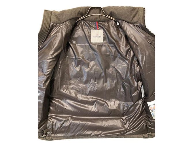Moncler Enèvre Brown Wool Coat Men - view 5