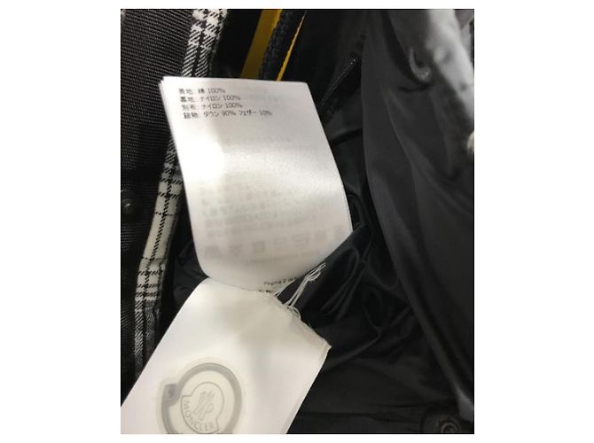 Giacca Moncler Daxy nera e bianca cotone nylon Nero Bianco - vista 4