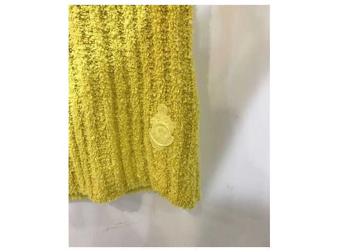 Moncler maglia a mezza zip gialla Giallo - vista 3