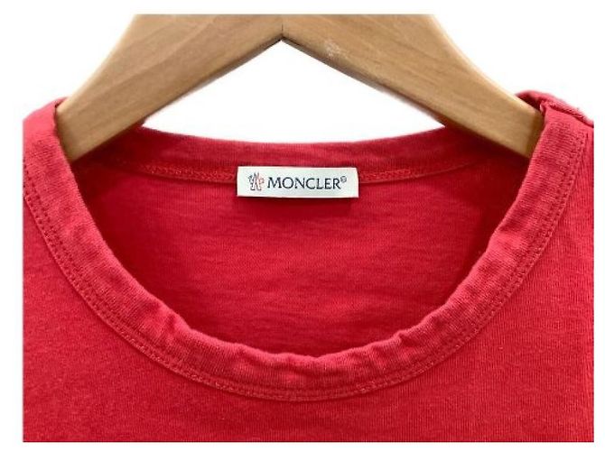Camicia Moncler Rossa in Cotone Rosso - vista 2