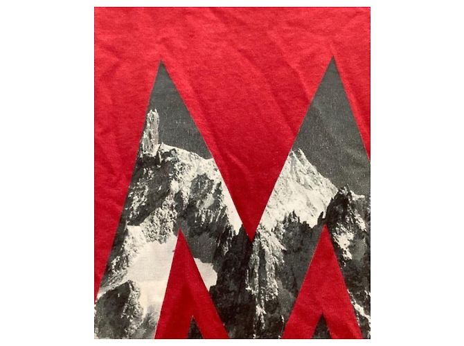 Camicia Moncler Rossa in Cotone Rosso - vista 3