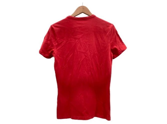 Camicia Moncler Rossa in Cotone Rosso - vista 5