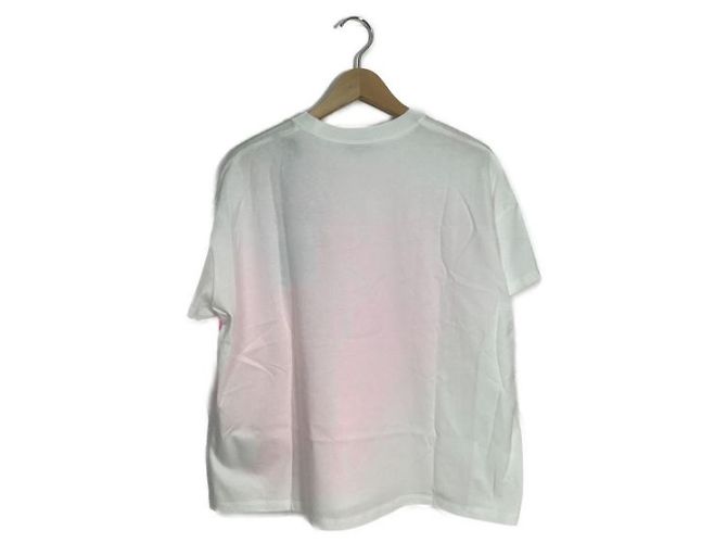 T-shirt Moncler Girocollo Rosa Bianca Cotone Bianco - vista 2