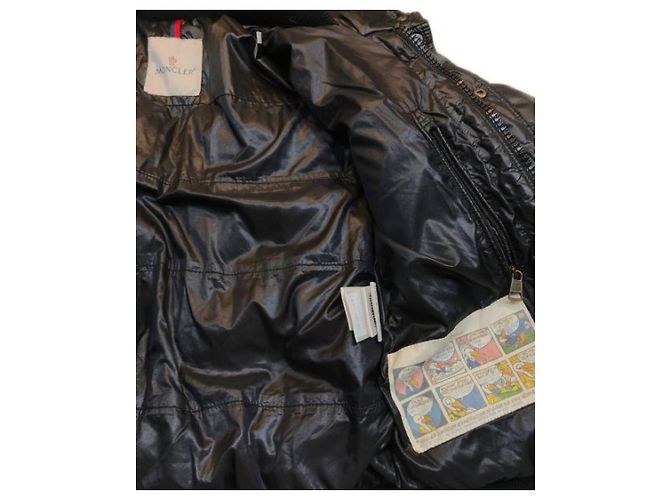 Giacca Moncler Columbus Nera in Nylon Nero - vista 3