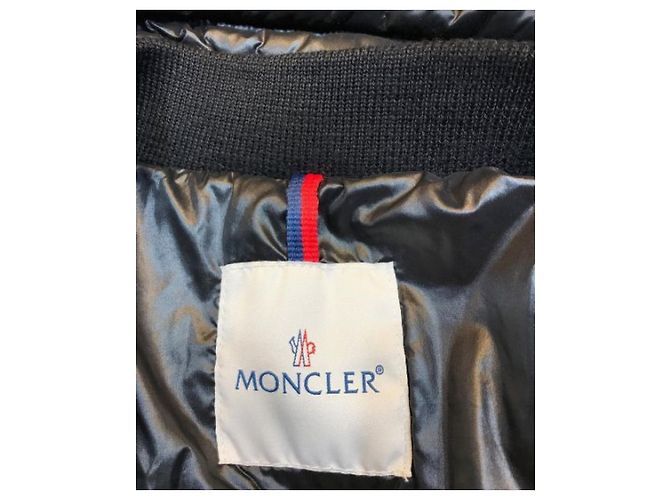 Giacca Moncler Columbus Nera in Nylon Nero - vista 4