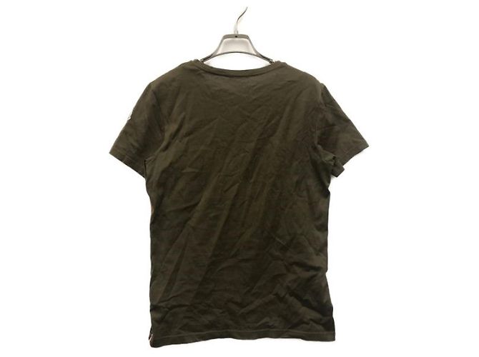 T-shirt Moncler in cotone verde oliva XS - vista 2