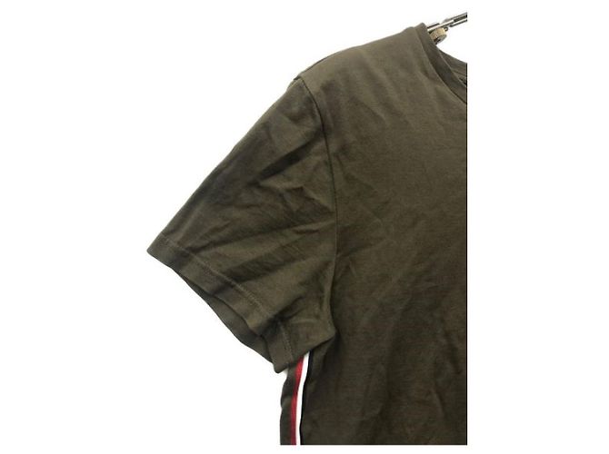 T-shirt Moncler in cotone verde oliva XS - vista 4