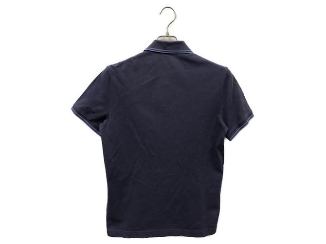 Polo Moncler Blu in Cotone - vista 2