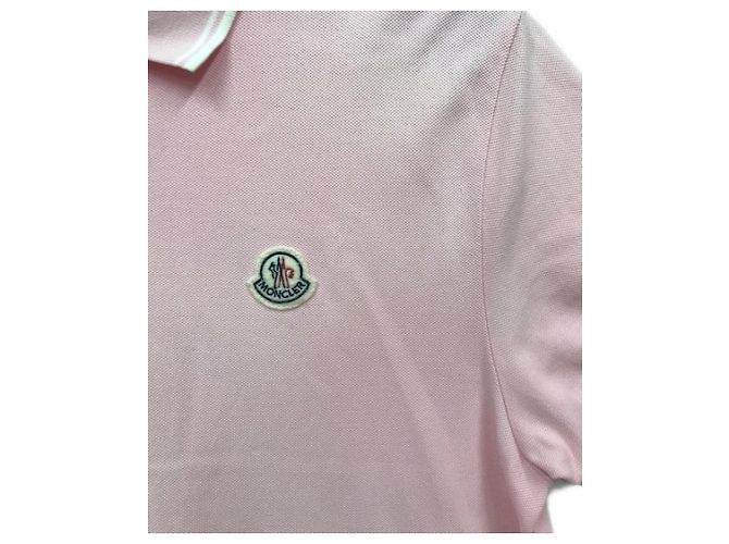 Polo Moncler Rosa in Cotone - vista 4