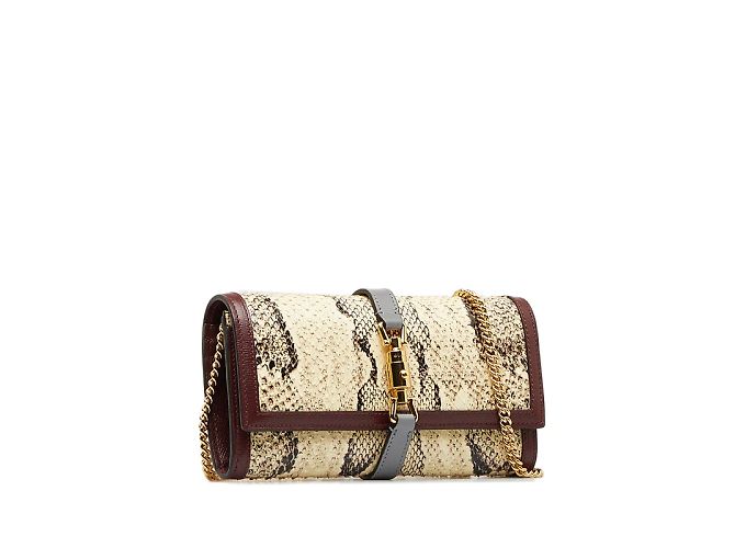 Gucci Jackie de cuero de edición limitada 1961 Billetera cadena 652681 - vista 2