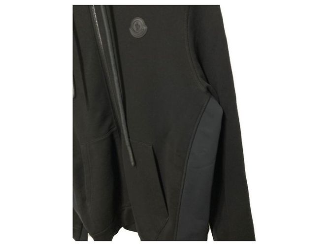 Moncler Strickjacke Schwarz Baumwolle - Ansicht 4