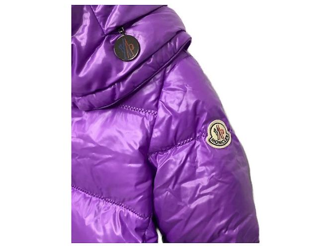 Piumino Moncler Viola Porpora - vista 4