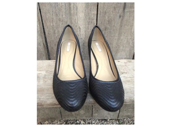 Décolleté Geox in pelle nera 39 Nero - vista 3
