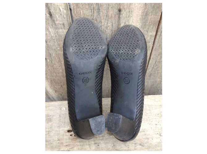 Décolleté Geox in pelle nera 39 Nero - vista 5