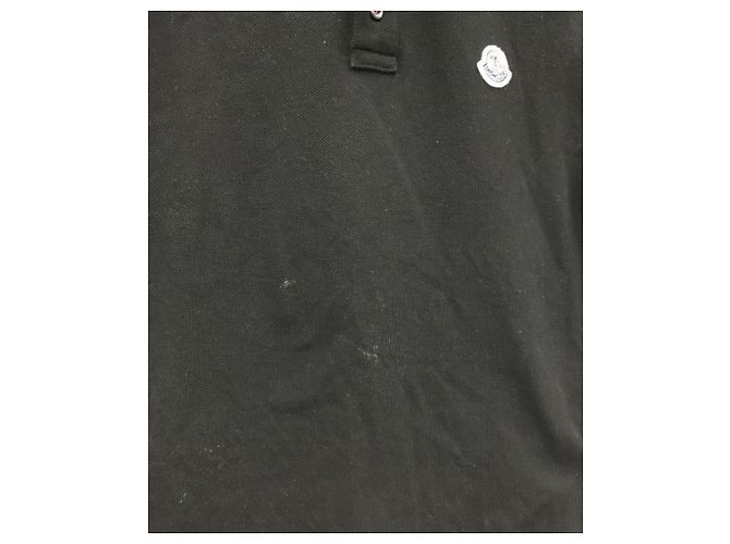 Polo Moncler Nera in Cotone Nero - vista 5