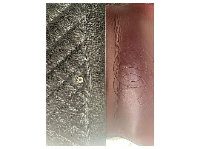 Maxi Jumbo senza tempo di Chanel Nero Silver hardware - vista 5