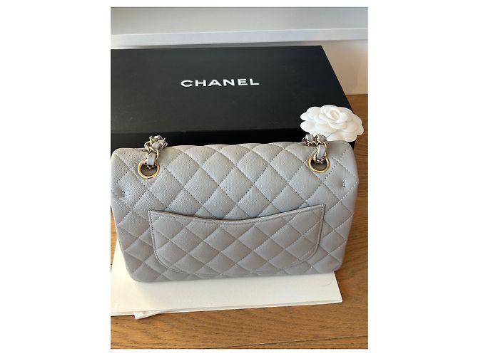 Timeless Chanel Patta classica piccola, 21S Grigio - vista 9