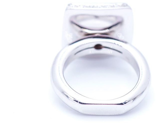 Autre Marque Weißgoldring mit Saphiren und Diamanten Blau - Ansicht 4