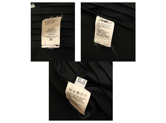 Pinko Women's Black Collarless Jacket Pleated Back Single Button Blazer 40 fr - view 5