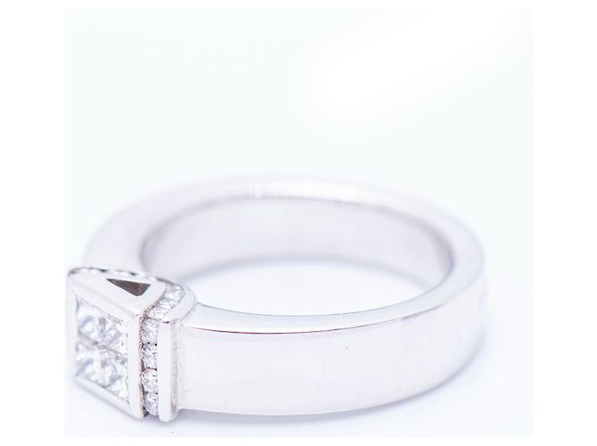 Autre Marque Goldring mit Diamanten Weiß - Ansicht 3