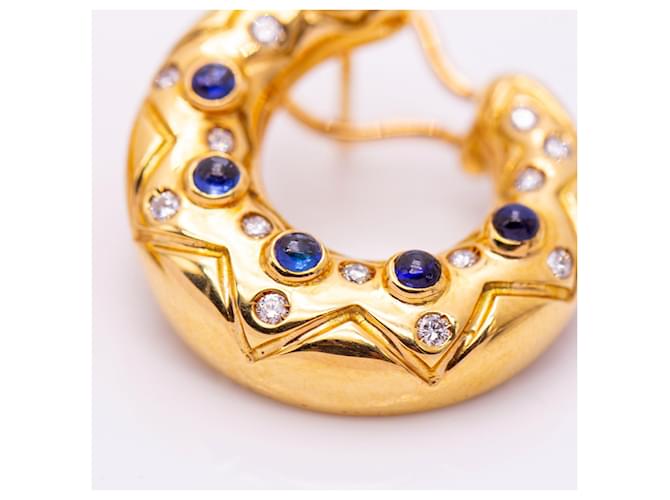 Autre Marque Orecchini in oro e diamanti Blu D'oro - vista 2