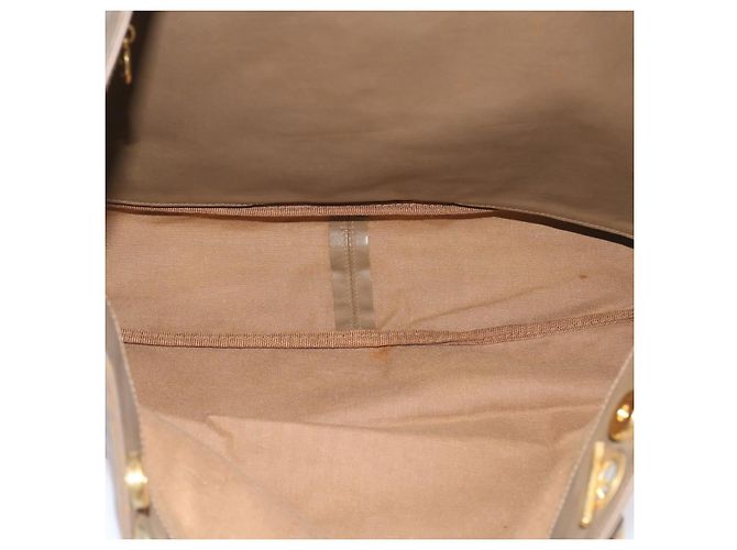CHANEL Borsa a tracolla con catena Pelle verniciata Marrone CC Auth bs9580 - vista 10