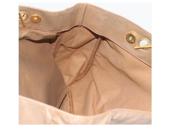 CHANEL Borsa a tracolla con catena Pelle verniciata Marrone CC Auth bs9580 - vista 19