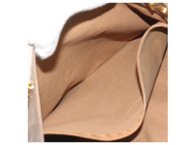 CHANEL Borsa a tracolla con catena Pelle verniciata Marrone CC Auth bs9580 - vista 21