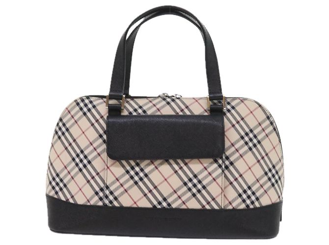 BURBERRY Borsa a mano Nova Check Nylon Tela Beige Auth ep2098 - vista 13