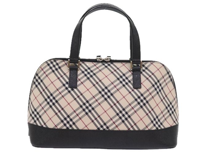 BURBERRY Borsa a mano Nova Check Nylon Tela Beige Auth ep2098 - vista 2