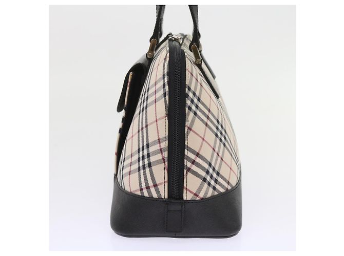 BURBERRY Borsa a mano Nova Check Nylon Tela Beige Auth ep2098 - vista 3