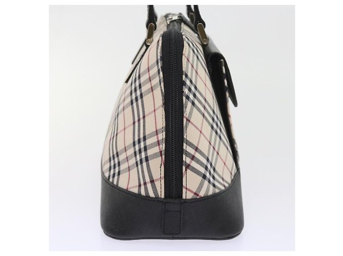 BURBERRY Borsa a mano Nova Check Nylon Tela Beige Auth ep2098 - vista 4