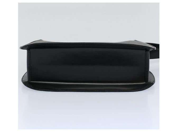 MCM Vicetos Logogram Bolsa de Ombro PVC Couro Preto Auth am5162 - vista 5