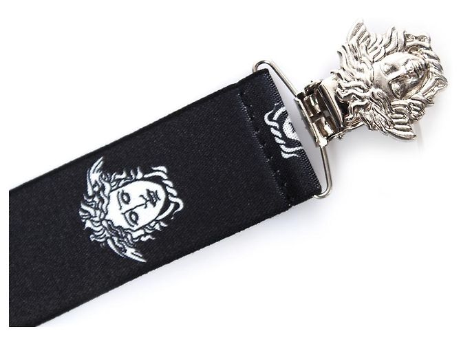 Gianni Versace, bretelle Nero - vista 2