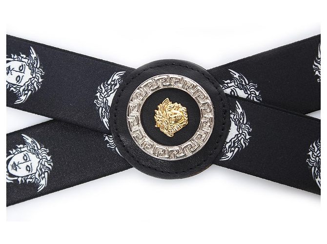 Gianni Versace, bretelle Nero - vista 3