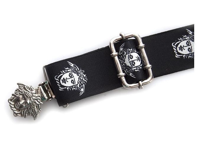 Gianni Versace, bretelle Nero - vista 4