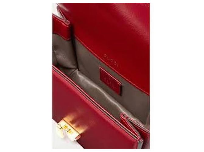 Gucci Sylvie 1969 Tessuto Crossbody Bag Bordò - vista 4