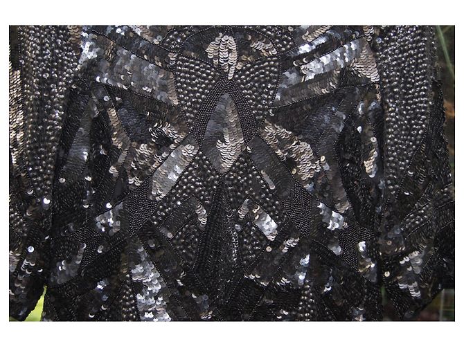 French Connection Paillettenkleid Schwarz - Ansicht 2