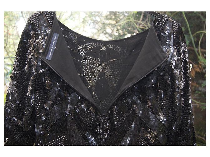 French Connection Paillettenkleid Schwarz - Ansicht 6